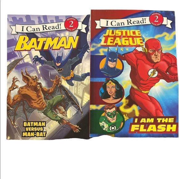 I can READ! Just League, Aquaman, Flash, Batman, Green Lantern 5 BOOKS included - Picture 2 of 4